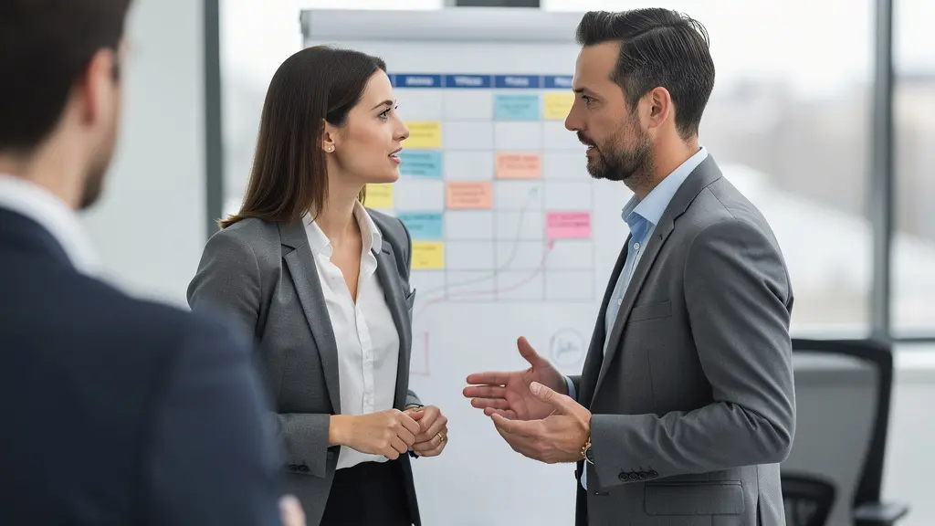 Discussion entre DRH et consultant sur le calendrier de mise en place du CSE